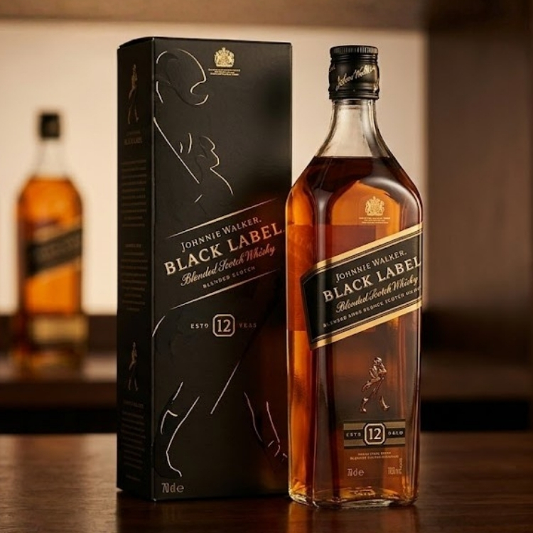 JOHNNIE WALKER BLACK LABEL 70 CL